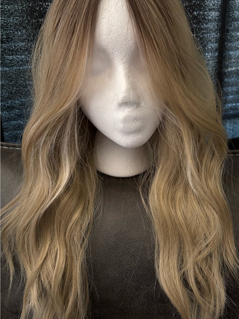 Blonde Wavy Ash Blonde Lace Wig.